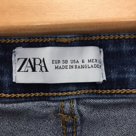 Zara leggings jegging size 6 dark wash jean - Picture 3 of 6